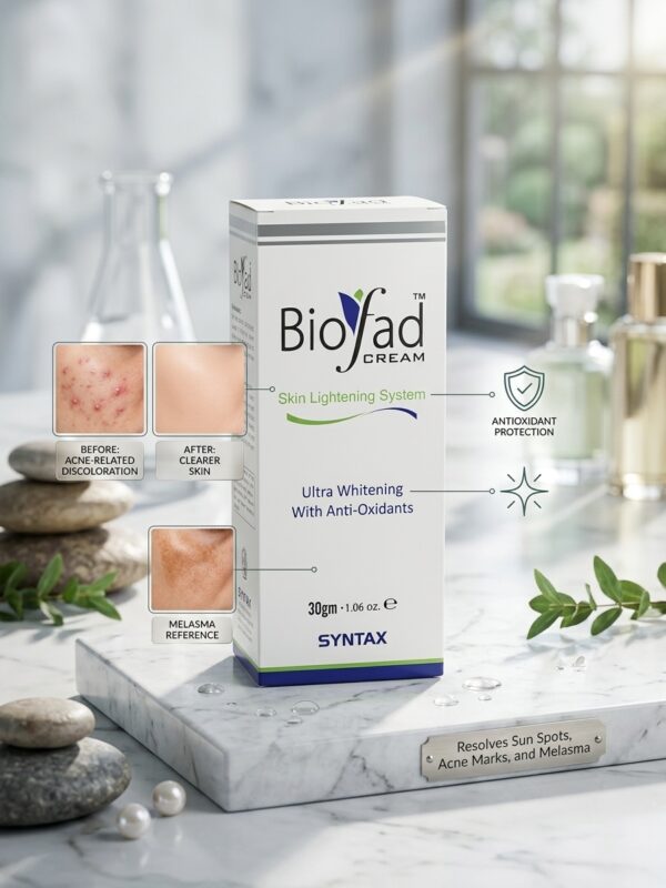 Biofad Cream Skin Lightening System – Ultra Whitening with Anti-Oxidants by SYNTAX (30gm / 1.06 oz)