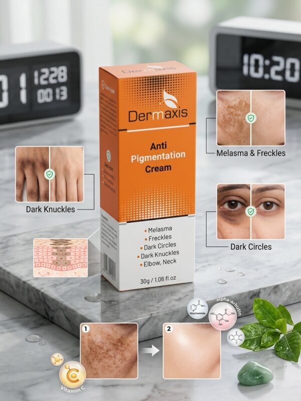 Dermaxis Anti Pigmentation Cream – Targeted Corrector for Melasma, Dark Circles & Knuckles (30g / 1.06 fl.oz)