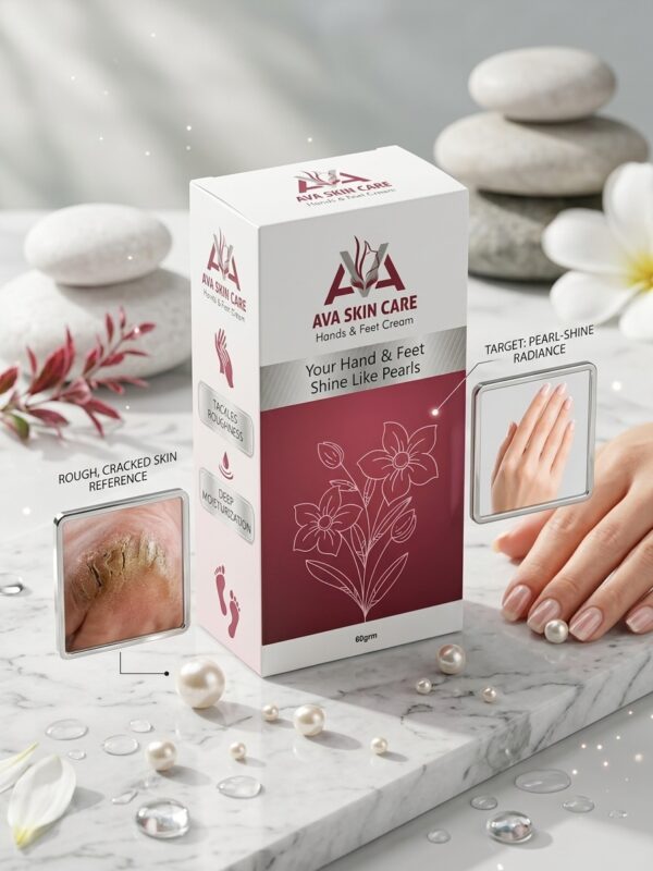 AVA Skin Care Hands & Feet Cream – Deep Moisturizing & Repairing Formula (60g)