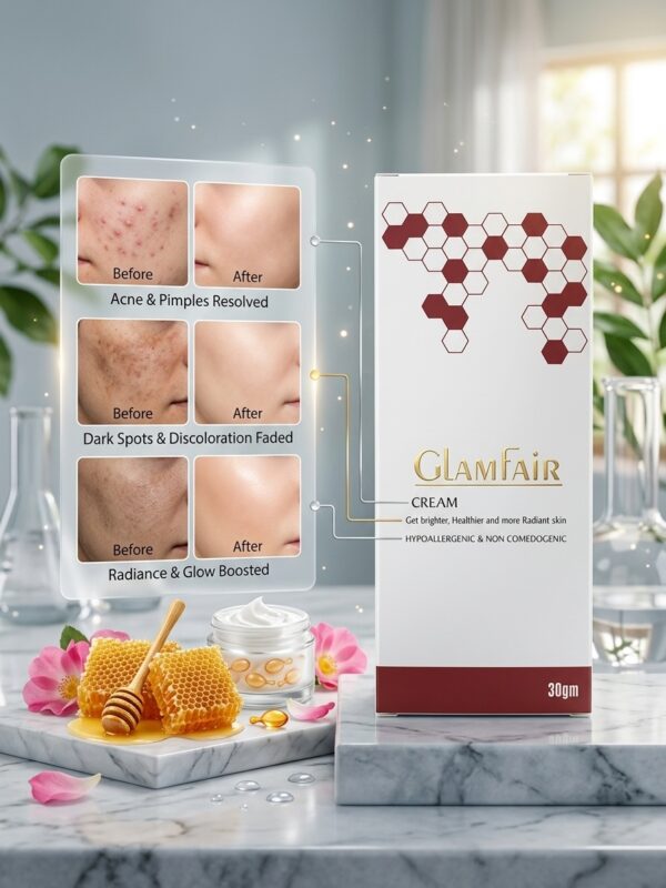 GLAMFAIR Cream – Radiant Skin, Dark Spot & Acne Spot Corrector (30gm)