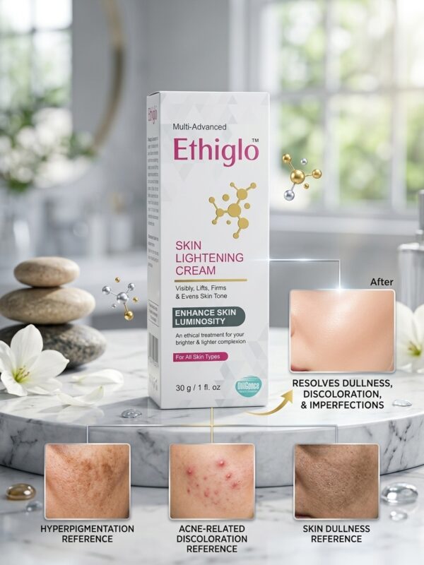 Ethiglo Multi-Advanced Skin Lightening Cream – Firming & Luminosity Enhancer (30 g / 1 fl. oz)